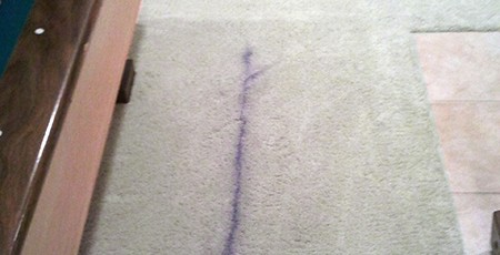 Can stains be removed from carpet?